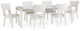 Diamond Furniture - Ashley Furniture - Chalanna Dining Table and 6 Chairs - Dining Table and 6 Chairs - D822D2