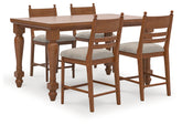 Diamond Furniture - Ashley Furniture - Greddinton Counter Height Dining Table and 4 Barstools - Counter Height Dining Table and 4 Barstools - PCD824D19