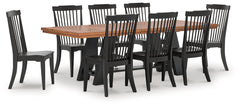 Greddinton Extension Dining Table and 8 Chairs