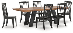 Diamond Furniture - Ashley Furniture - Greddinton Extension Dining Table and 6 Chairs - Extension Dining Table and 6 Chairs - PCD824D33