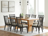 Diamond Furniture - Ashley Furniture - Galliden Dining Table and 8 Chairs - Dining Table and 8 Chairs - D841D9