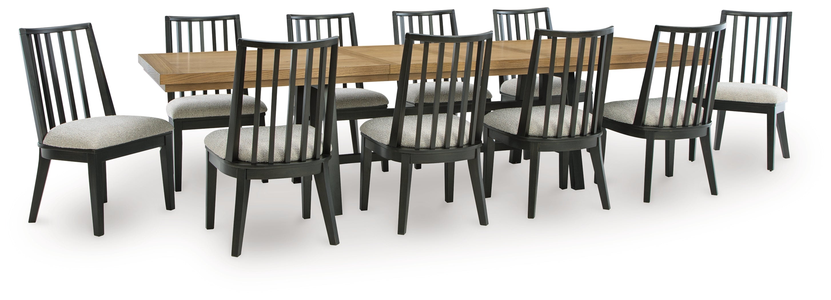 Diamond Furniture - Ashley Furniture - Galliden Extension Dining Table and 10 Chairs - Extension Dining Table and 10 Chairs - D841D13
