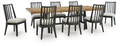 Galliden Extension Dining Table and 8 Chairs