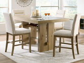 Diamond Furniture - Ashley Furniture - Lasinger Counter Height Dining Table and 4 Barstools - Counter Height Dining Table and 4 Barstools - PCD852D2