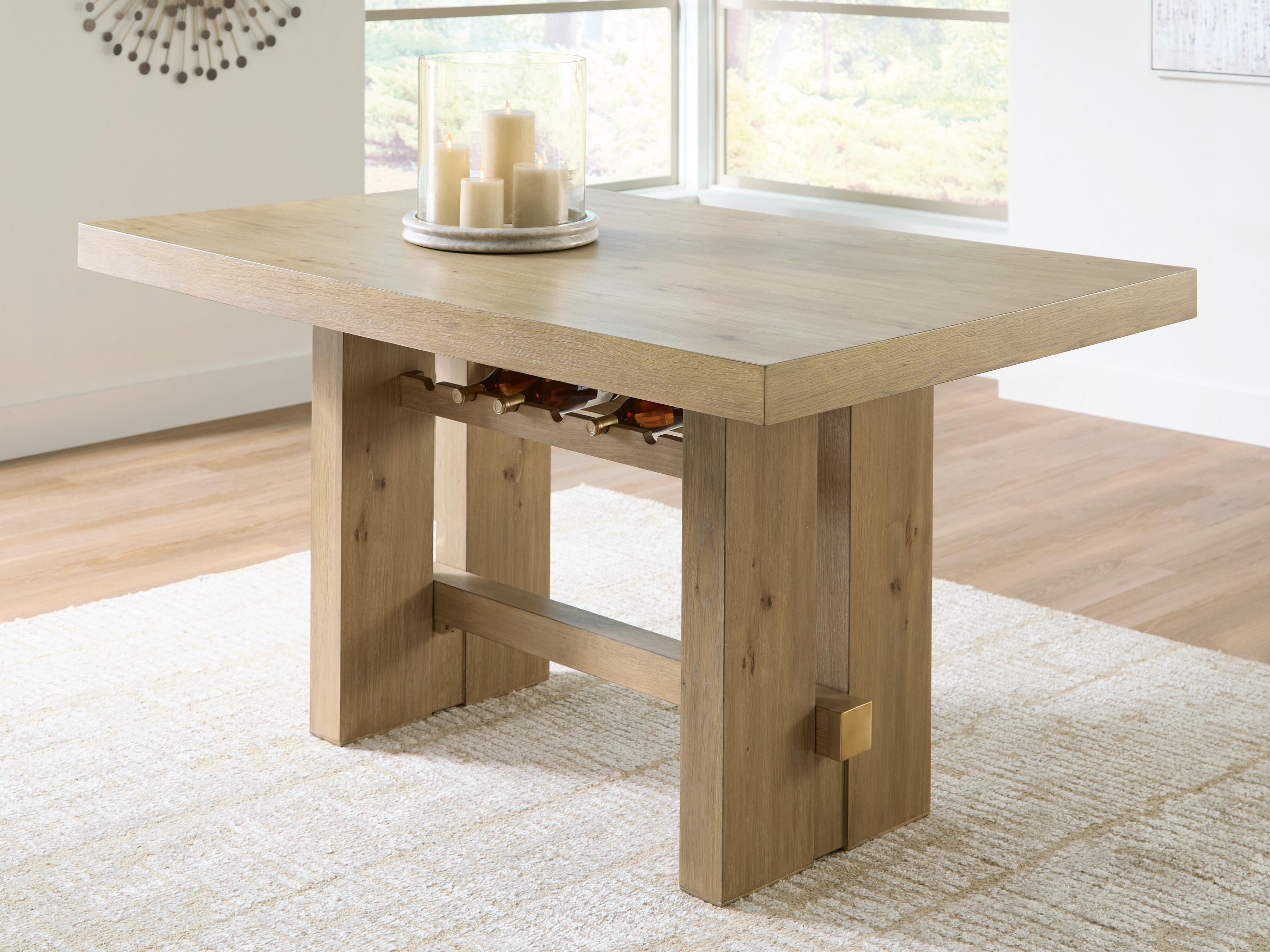 Diamond Furniture - Ashley Furniture - Lasinger Counter Height Dining Table - RECT Dining Room Counter Table - PCD852-13