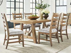Diamond Furniture - Ashley Furniture - Ridgester Extension Dining Table and 6 Chairs - Extension Dining Table and 6 Chairs - D858D5