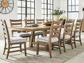 Diamond Furniture - Ashley Furniture - Ridgester Extension Dining Table and 8 Chairs - Extension Dining Table and 8 Chairs - D858D6