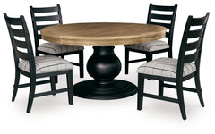 Ridgester Dining Table and 4 Chairs