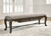 Diamond Furniture - Ashley Furniture - Maylee 63" Dining Bench - Upholstered Storage Bench - D947-00
