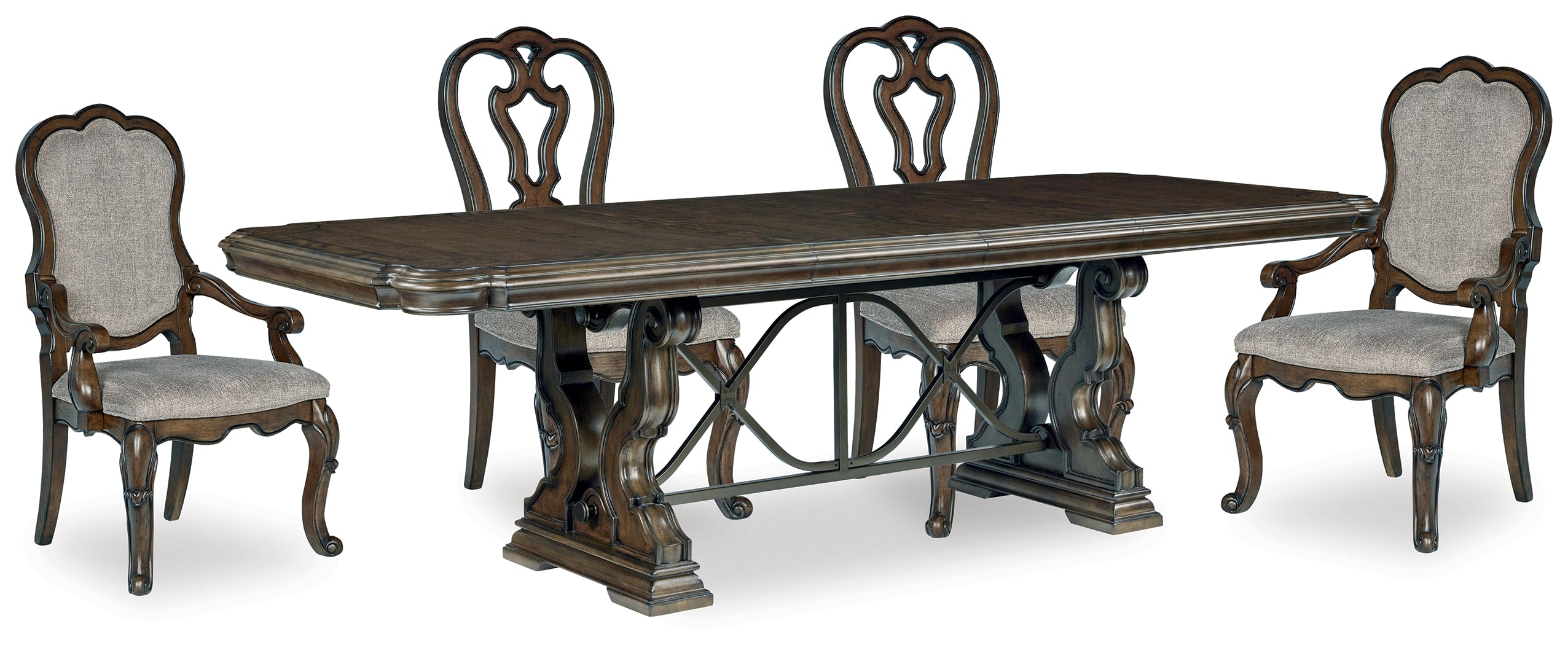 Diamond Furniture - Ashley Furniture - Maylee Dining Table and 4 Chairs - Dining Table and 4 Chairs - D947D10