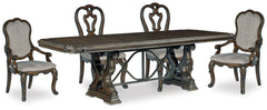 Diamond Furniture - Ashley Furniture - Maylee Dining Table and 4 Chairs - Dining Table and 4 Chairs - D947D10