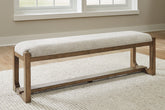 Diamond Furniture - Ashley Furniture - Cabalynn 63" Dining Bench - Large UPH Dining Room Bench - D974-00