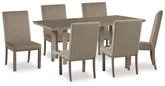 Diamond Furniture - Ashley Furniture - Chrestner Dining Table and 6 Chairs - Dining Table and 6 Chairs - D983D5