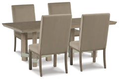Diamond Furniture - Ashley Furniture - Chrestner Dining Table and 4 Chairs - Dining Table and 4 Chairs - D983D4