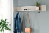 Diamond Furniture - Ashley Furniture - Socalle Wall Mounted Coat Rack with Shelf - Wall Mounted Coat Rack w/Shelf - EA1864-151
