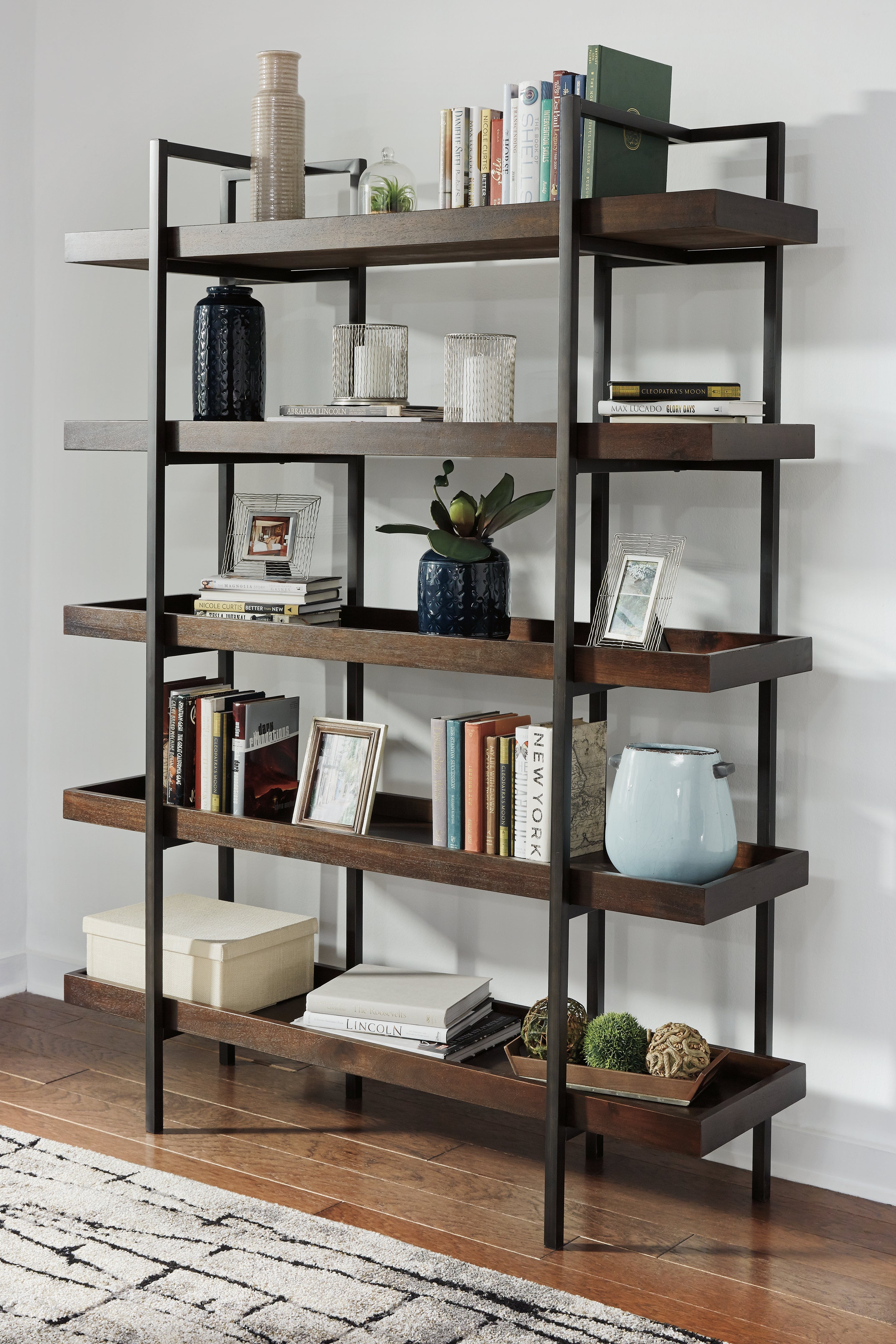 Diamond Furniture - Ashley Furniture - Starmore 76" Bookcase - Bookcase - H633-70