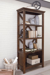 Diamond Furniture - Ashley Furniture - Baldridge 75" Bookcase - Large Bookcase - H675-17