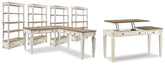Diamond Furniture - Ashley Furniture - Realyn Lift-top Desk, L-shaped Desk and 4 Bookcases - Lift-top Desk, L-shaped Desk and 4 Bookcases - H743H4