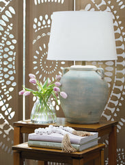 Diamond Furniture - Ashley Furniture - Shawburg Table Lamp - Terracotta Table Lamp (1/CN) - L100814