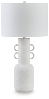 Diamond Furniture - Ashley Furniture - Perringhill Table Lamp - Metal Table Lamp (1/CN) / Distressed White - L207504