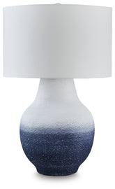 Diamond Furniture - Ashley Furniture - Dashland Table Lamp - Metal Table Lamp (1/CN) / White/Navy - L207514