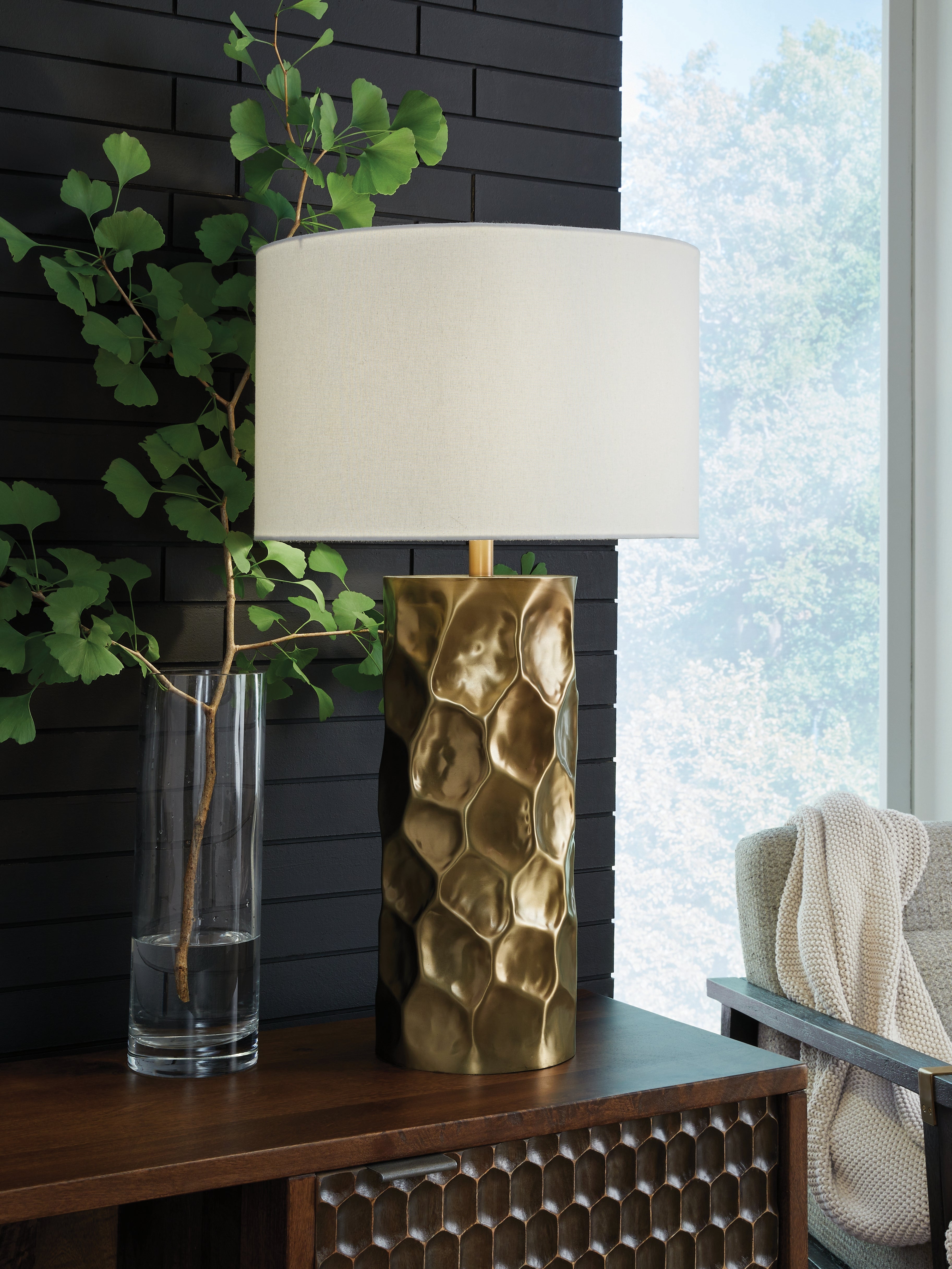 Diamond Furniture - Ashley Furniture - Marshawn Table Lamp - Metal Table Lamp (1/CN) - L207524