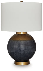 Diamond Furniture - Ashley Furniture - Adara Table Lamp - Metal Table Lamp (1/CN) / Blue/Gold Finish - L207564