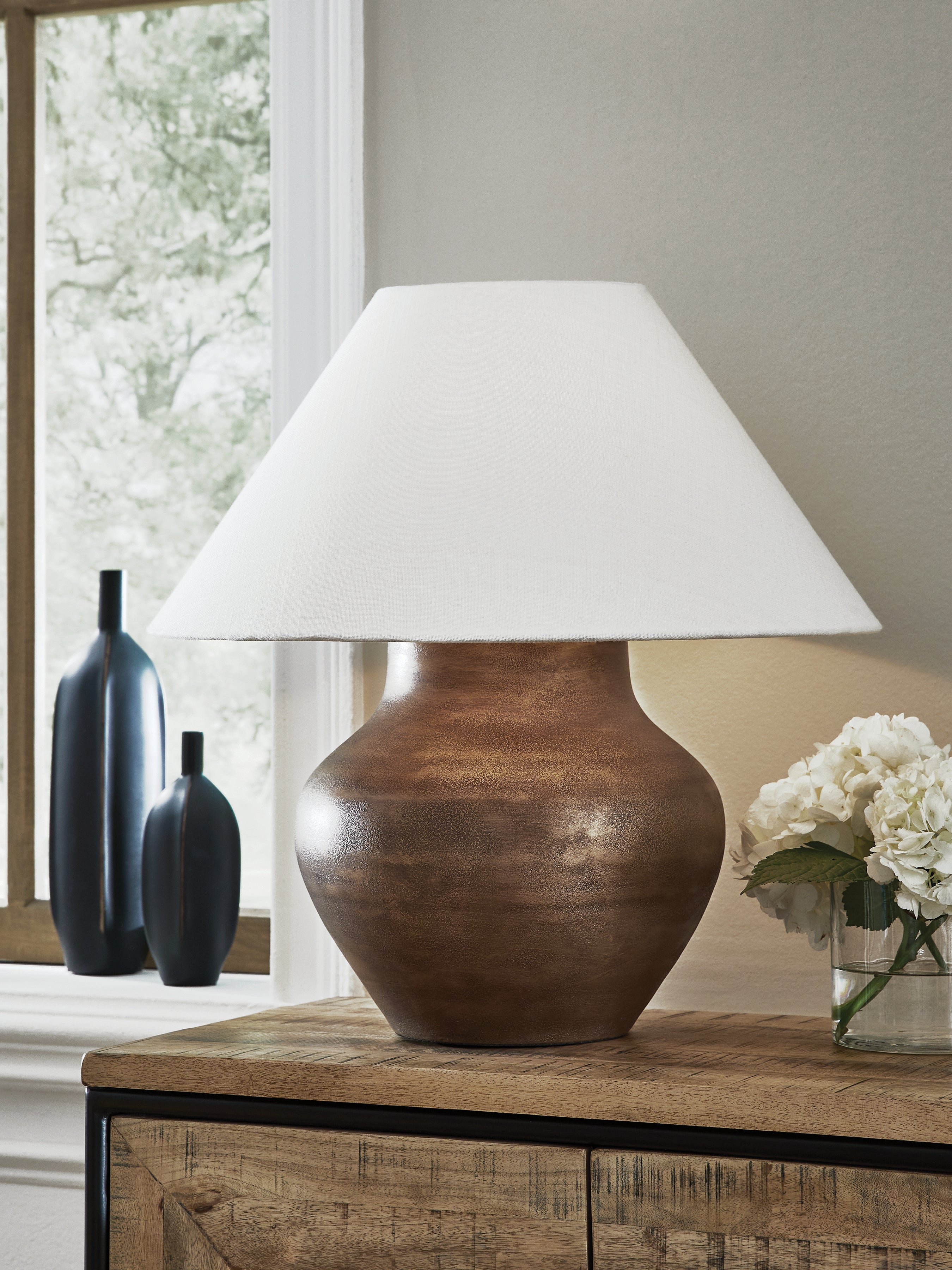 Diamond Furniture - Ashley Furniture - Whitham Table Lamp - Metal Table Lamp (1/CN) - L207664