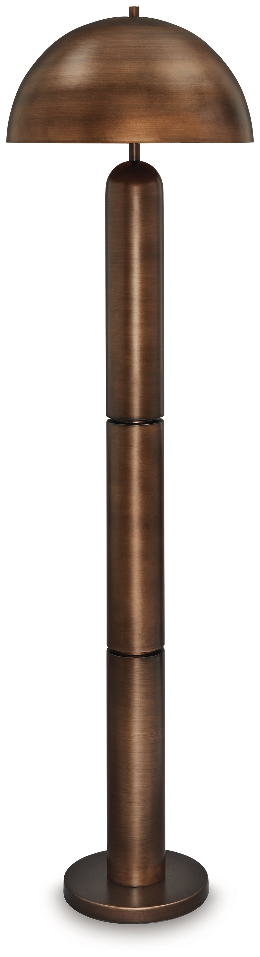 Diamond Furniture - Ashley Furniture - Wendfield Floor Lamp - Metal Floor Lamp (1/CN) / Antique Copper Finish - L208431
