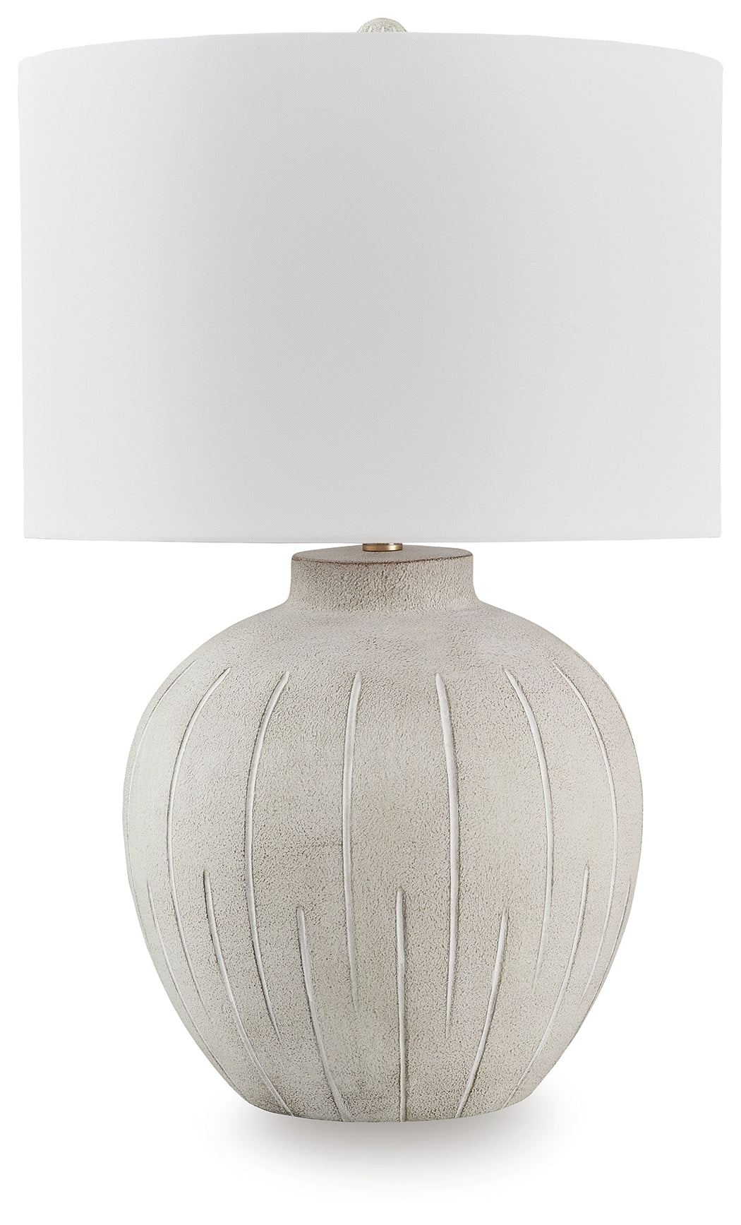 Diamond Furniture - Ashley Furniture - Calbert Table Lamp - Poly Table Lamp (1/CN) / Warm Gray - L235824