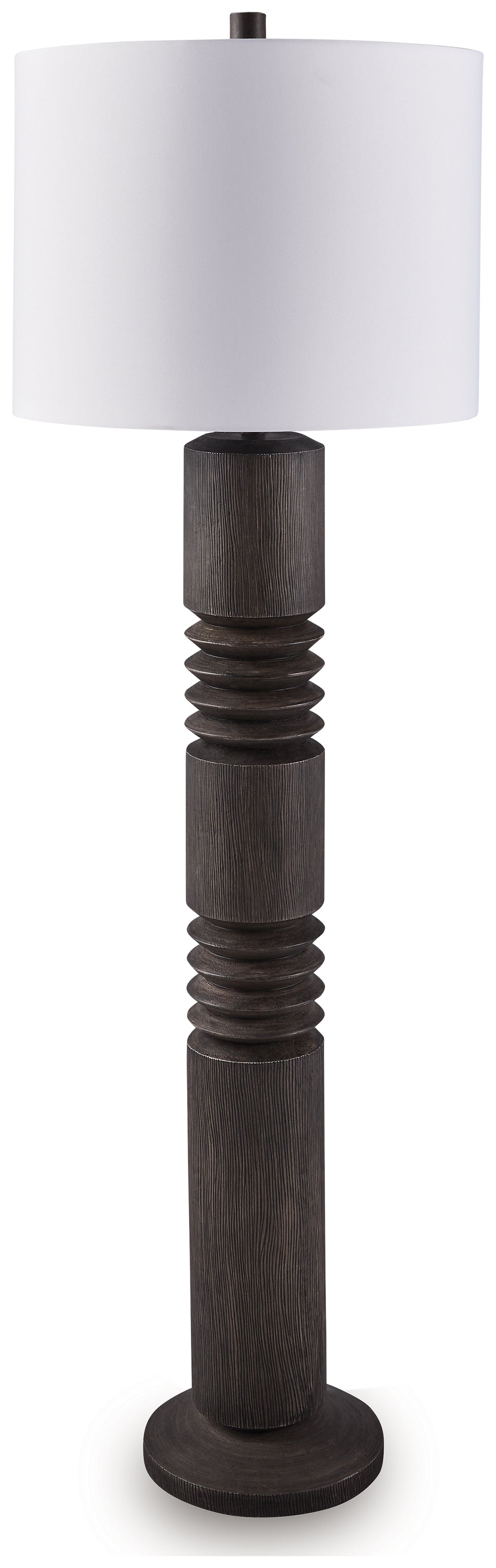 Diamond Furniture - Ashley Furniture - Fainwell Floor Lamp - Poly Floor Lamp (1/CN) / Distressed Black - L235861