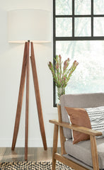 Diamond Furniture - Ashley Furniture - Dallson Floor Lamp - Wood Floor Lamp (1/CN) - L329011