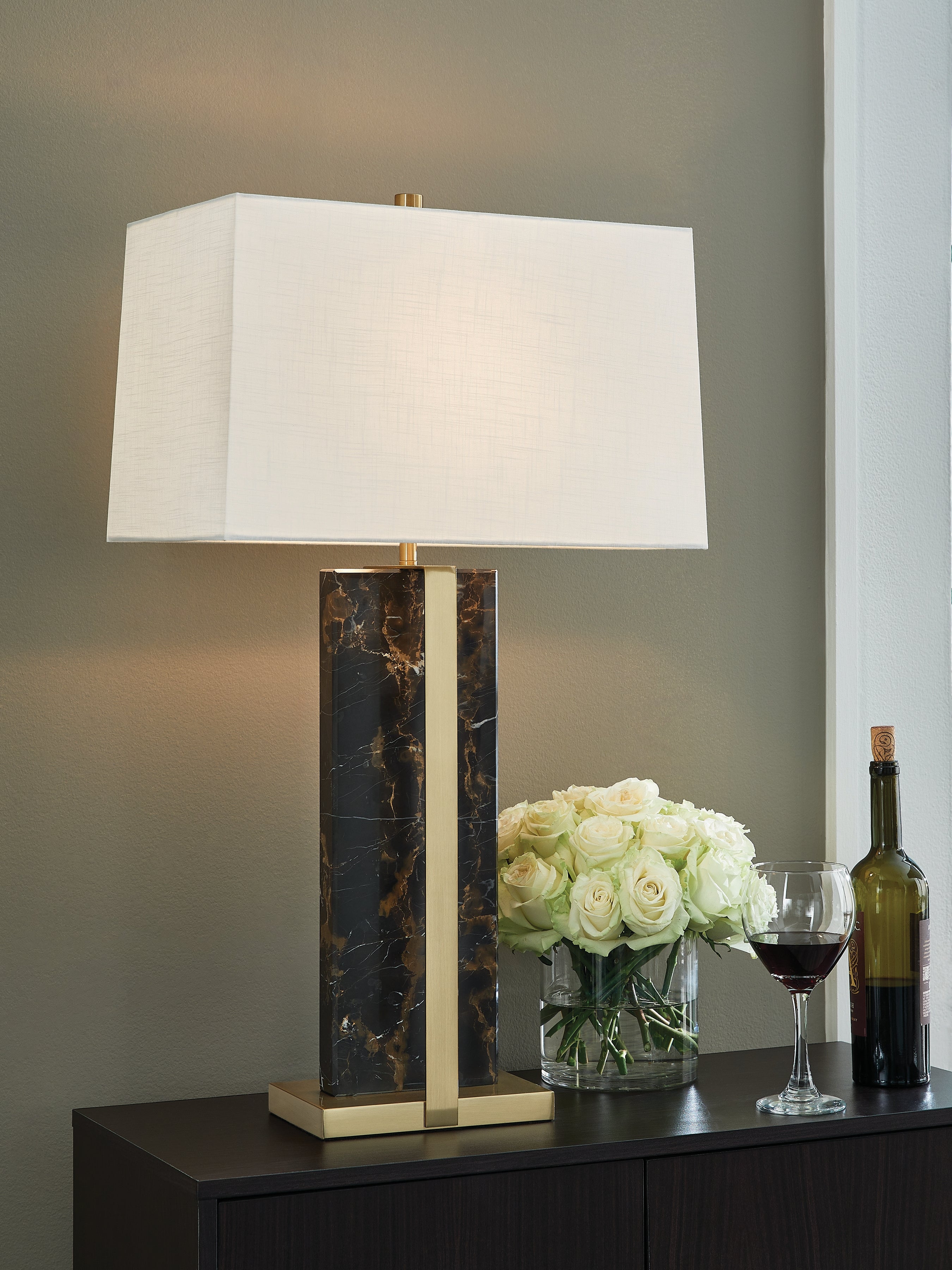Diamond Furniture - Ashley Furniture - Neonish Table Lamp - Marble Table Lamp (1/CN) - L428984