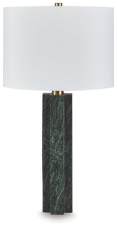 Diamond Furniture - Ashley Furniture - Keegan Table Lamp - Marble Table Lamp (1/CN) / Green - L429084