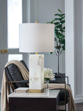 Diamond Furniture - Ashley Furniture - Linderfield Table Lamp - Alabaster Table Lamp (1/CN) - L429094
