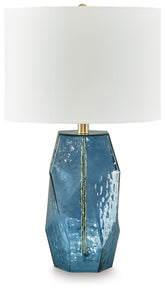 Diamond Furniture - Ashley Furniture - Tallow Table Lamp - Glass Table Lamp (1/CN) / Blue - L430854