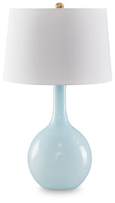 Diamond Furniture - Ashley Furniture - Rylanton Table Lamp - Glass Table Lamp (1/CN) / Aqua - L430874