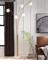 Diamond Furniture - Ashley Furniture - Taliya Arc Lamp - Metal Arc Lamp (1/CN) - L725119