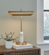 Diamond Furniture - Ashley Furniture - Rowleigh Desk Lamp - Marble Desk Lamp (1/CN) - L734392