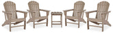 Diamond Furniture - Ashley Furniture - Sundown Treasure 4 Adirondack Chairs and Outdoor End Table - 4 Adirondack Chairs and Outdoor End Table - P014P2