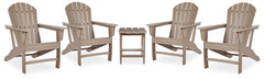 Diamond Furniture - Ashley Furniture - Sundown Treasure 4 Adirondack Chairs and Outdoor End Table - 4 Adirondack Chairs and Outdoor End Table - P014P2