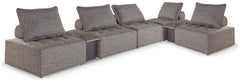Diamond Furniture - Ashley Furniture - Bree Zee 7-Piece Outdoor Modular Seating - 7-Piece Outdoor Modular Seating - P160P13