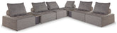 Diamond Furniture - Ashley Furniture - Bree Zee 8-Piece Outdoor Modular Seating - 8-Piece Outdoor Modular Seating - P160P14