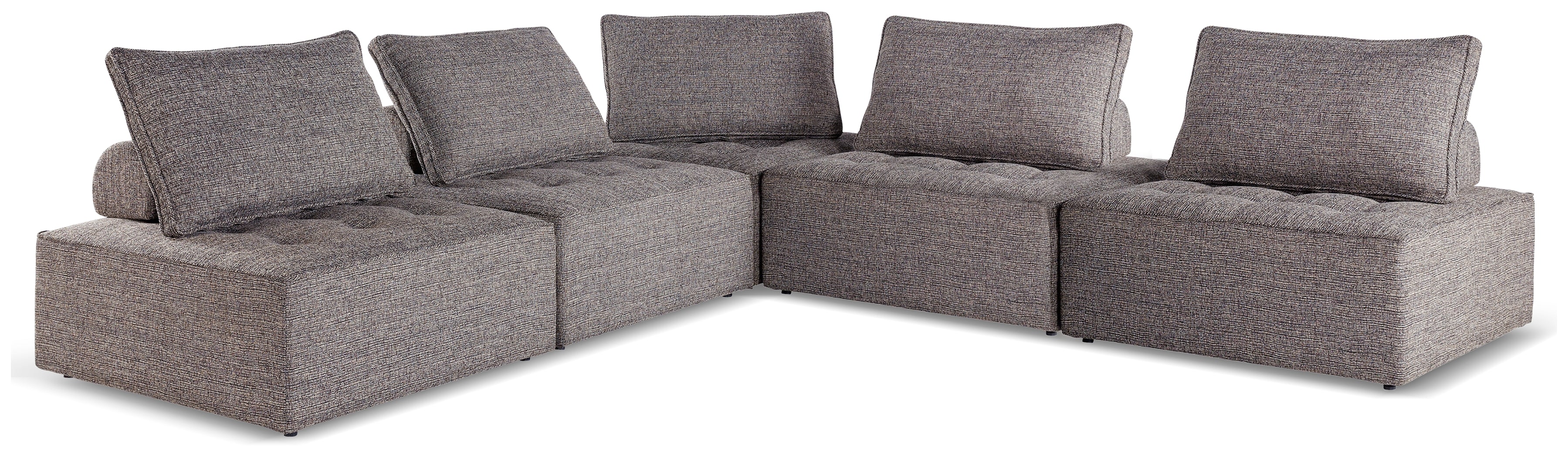 Diamond Furniture - Ashley Furniture - Bree Zee 5-Piece Outdoor Modular Seating - 5-Piece Outdoor Modular Seating - P160P10