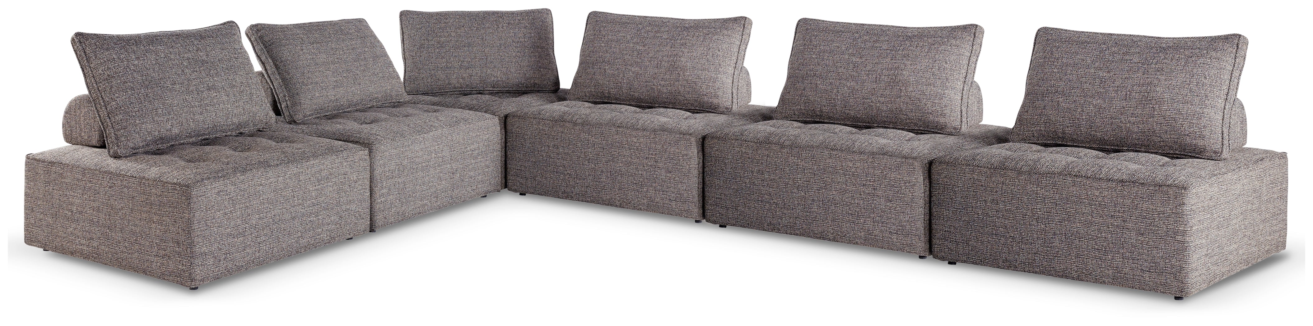 Diamond Furniture - Ashley Furniture - Bree Zee 6-Piece Outdoor Modular Seating - 6-Piece Outdoor Modular Seating - P160P11