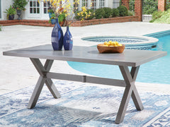 Diamond Furniture - Ashley Furniture - Half Moon Beach Outdoor Dining Table - RECT Dining Table w/UMB OPT - PCP418-625