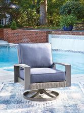 Diamond Furniture - Ashley Furniture - Half Moon Beach Outdoor Swivel Lounge Chair with Cushion - Swivel Lounge w/ Cushion - PCP418-821