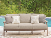 Diamond Furniture - Ashley Furniture - Grover Beach Outdoor Sofa with Cushion - Sofa with Cushion - PCP422-838