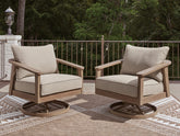 Diamond Furniture - Ashley Furniture - Harmony Headlands Outdoor Swivel Lounge with Cushion - Swivel Lounge w/ Cushion - PCP428-821