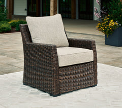 Diamond Furniture - Ashley Furniture - Brook Ranch Outdoor Lounge Chair with Cushion - Lounge Chair w/Cushion (1/CN) - P465-820